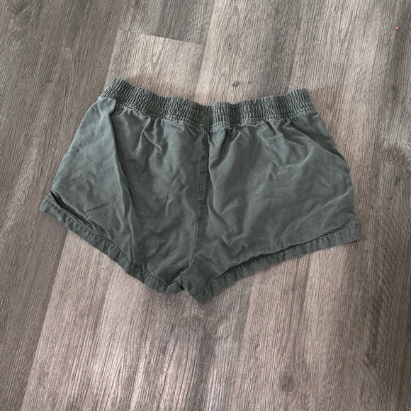 Aerie Short Bundle Boardwalk Zip Pocket Denim Royal Palm Green Shorts - Picture 4 of 11